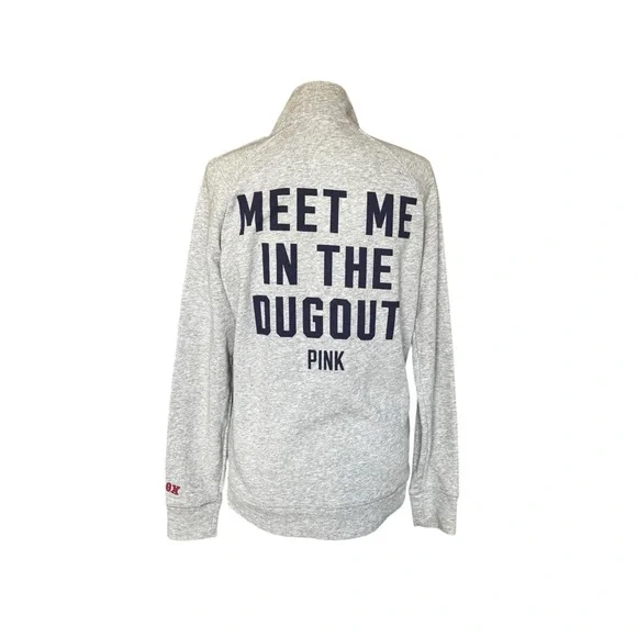 Pink Victoria’s Secret with 5th & Ocean Meet Me In The Dugout Zip Up- Size M - Picture 4 of 12